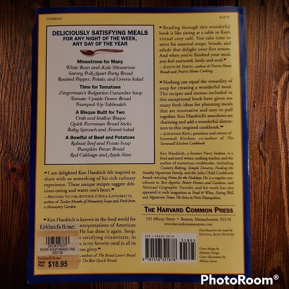 Soup Makes the Meal cookbook w/150 recipes for soups, salads, & breads. - Picture 2 of 10